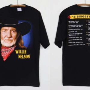 Willie Nelson T Shirt Merch 1990s Tour Musician Music