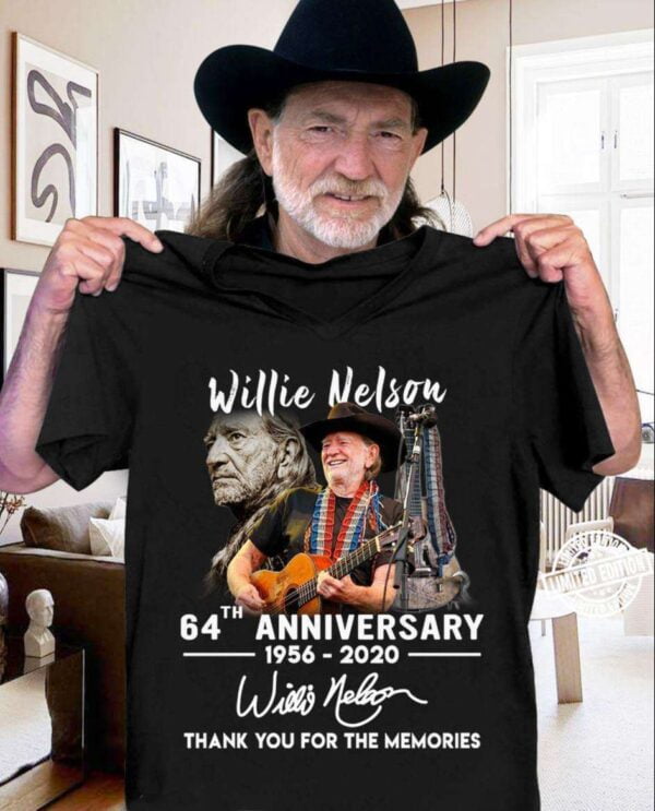 Willie Nelson T Shirt Merch Signature Thank You For Memories