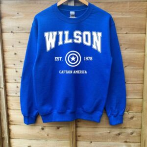Wilson EST 1978 Captain America Sweatshirt T Shirt