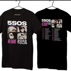 5 Seconds of Summer No Shame 2022 Tour T Shirt