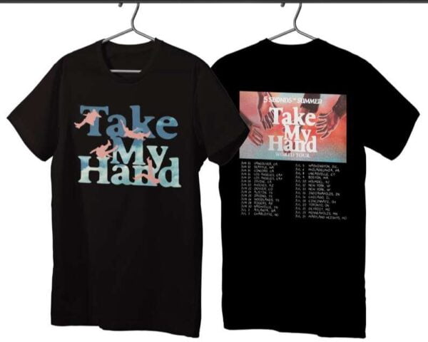 5 Seconds of Summer Take My Hand World Tour 2022 T Shirt 1