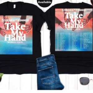 5 Seconds of Summer Take My Hand World Tour 2022 T Shirt