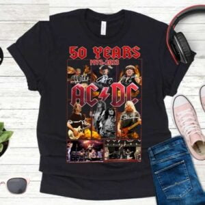 ACDC 50 Years Anniversary 1973 2023 T Shirt The Memories