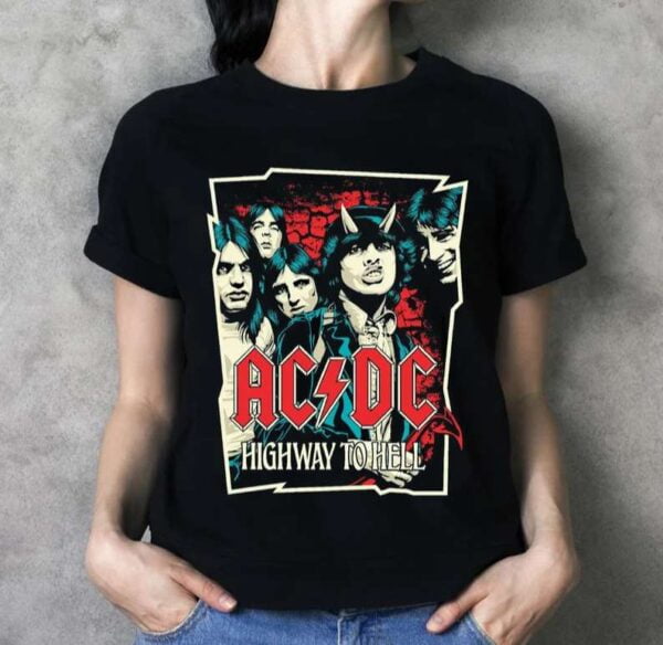 ACDC Highway to Hell T Shirt Music Band