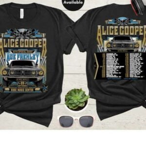 Alice Cooper and Ace Frehley Detroit Muscle Concert 2022 T Shirt