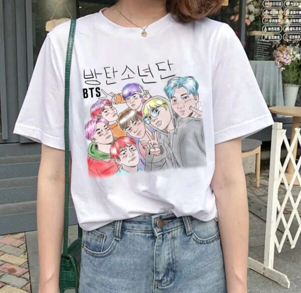 BTS Anime T Shirt Bangtan Boys