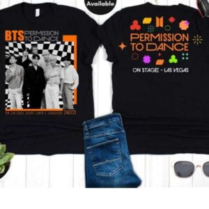 BTS Permission To Dance Las Vegas Concert T Shirt