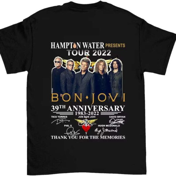 Bon Jovi Tour 2022 T Shirt Merch