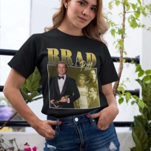 Brad Pitt Actor T Shirt Movie Film