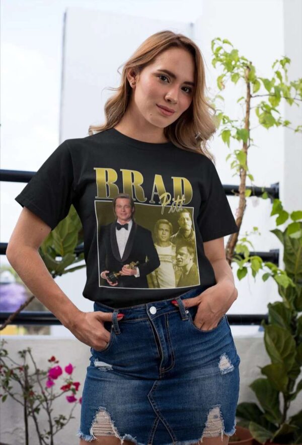 Brad Pitt Actor T Shirt Movie Film
