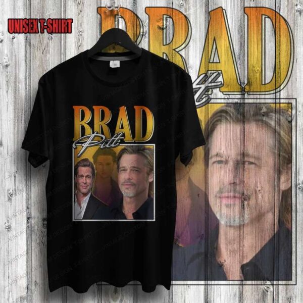 Brad Pitt T Shirt Merch Film Actor