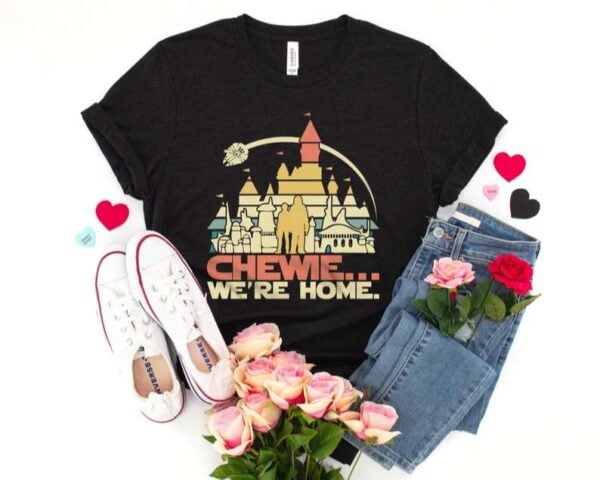 Chewie Were Home T Shirt Disney Castle