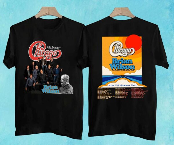 Chicago And Brian Wilson Summer Tour 2022 T Shirt