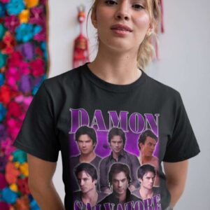 Damon Salvatore The Vampire Diaries T Shirt Merch 1