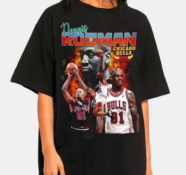 Dennis Rodman Chicago Bulls T Shirt