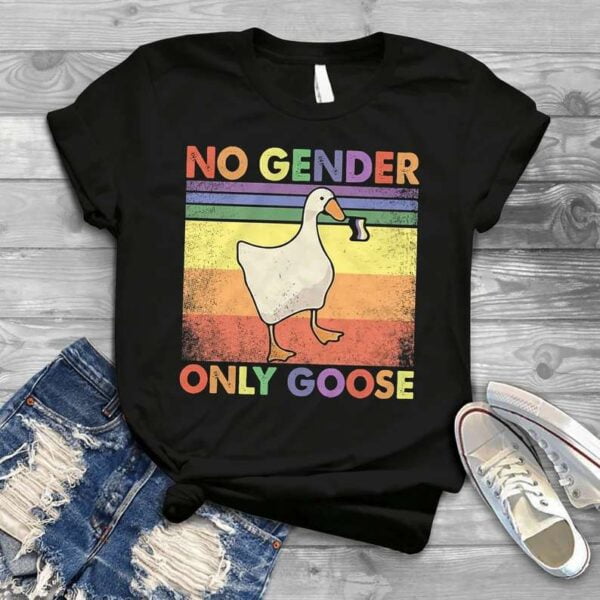 Duck LGBT Pride No Gender Only Goose T Shirt
