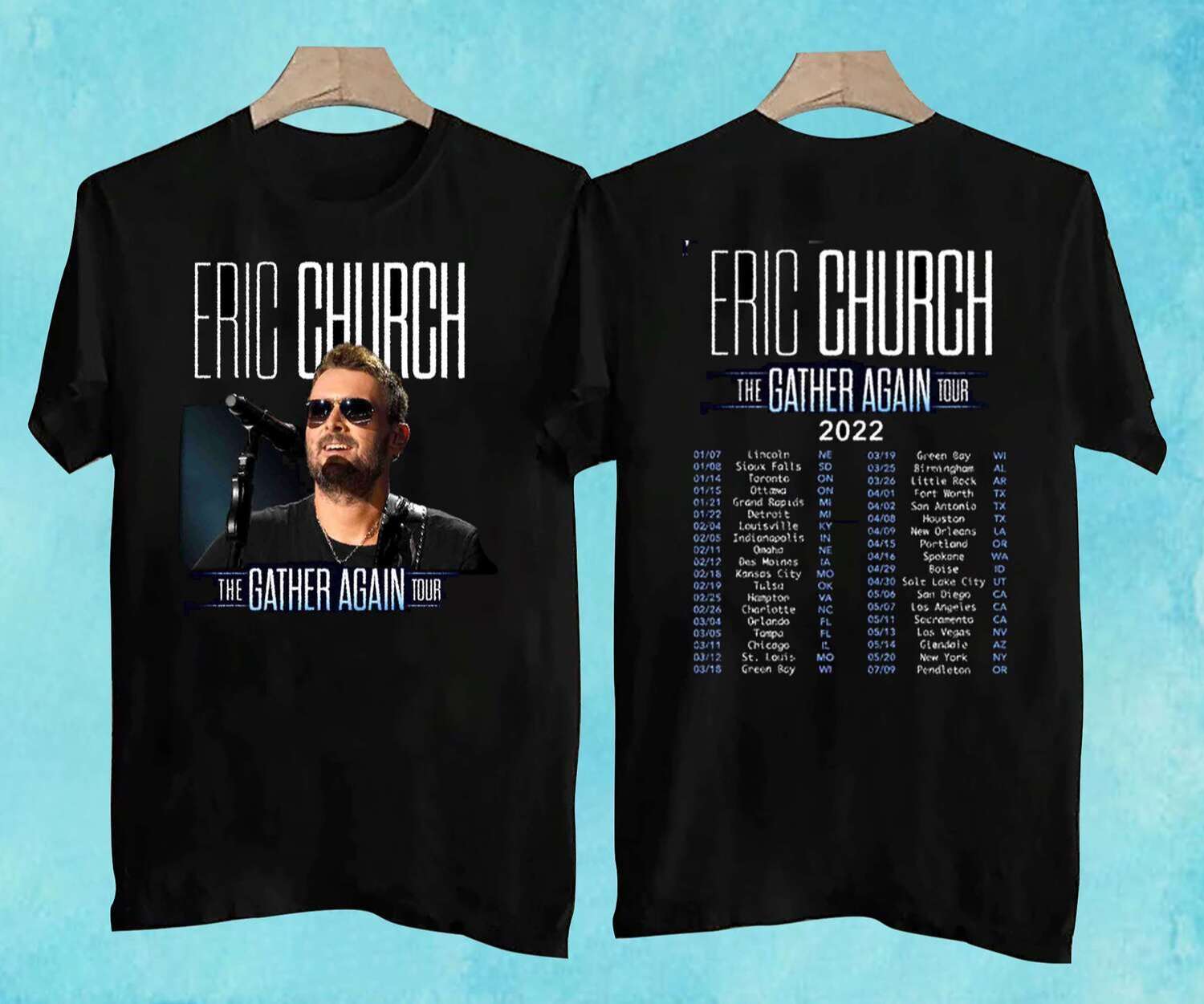 eric church gather again tour shirt