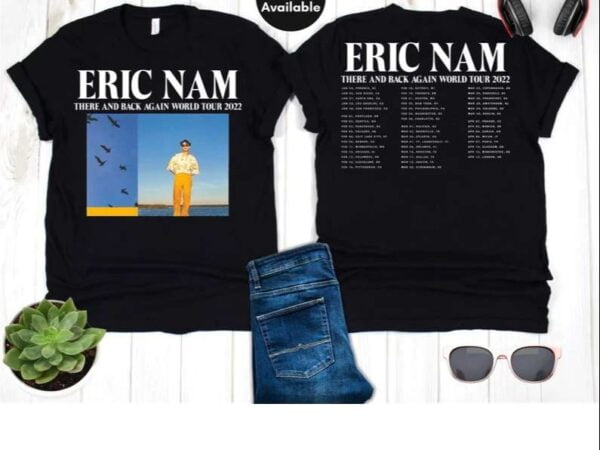 Eric Nam There And Back Again World Tour 2022 T Shirt