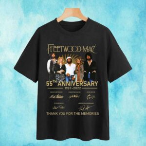 Fleetwood Mac 55th Anniversary 1967 2022 Signatures Thank You For The Memories T Shirt