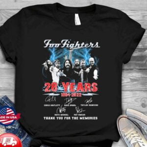 Foo Fighters T Shirt Taylor Hawkins 28 Years 1994 2022 Signatures Thank You For The Memories Merch