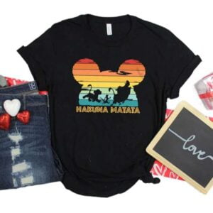 Hakuna Matata T Shirt Lion King Mickey Ear
