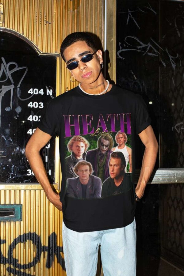 Heath Ledger T Shirt Merch Film Actor