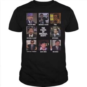 Michael Scott T Shirt The Faces Of Michael Scott The Office