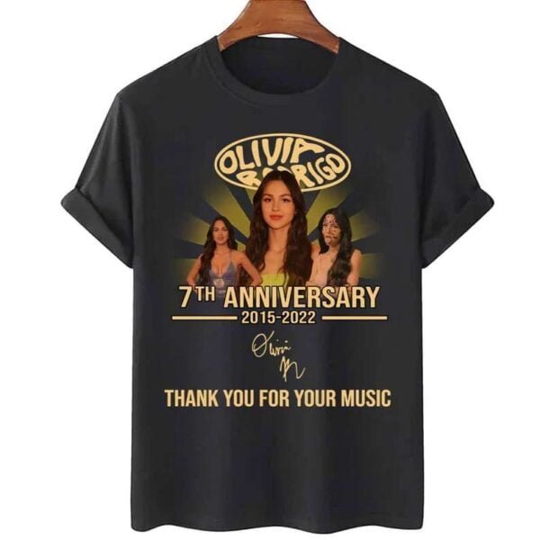 Olivia Rodrigo Thank You For Memories Signature T Shirt