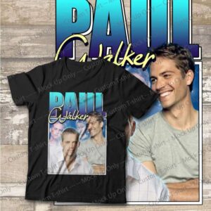Paul Walker T Shirt Film Actor Merch