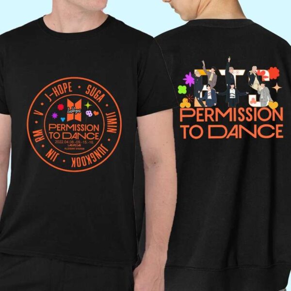 Permission To Dance Tour 2022 Concert BTS T Shirt