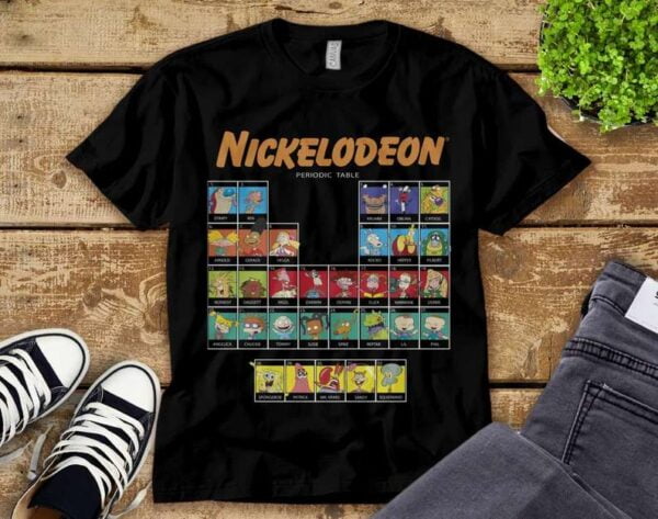 Rugrats Nickelodeon Periodic Table Of Characters T Shirt