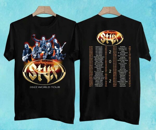 STYX 2022 World Concert Tour T Shirt