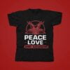 Satanism Peace Love Baphomet T Shirt