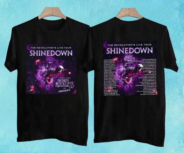 Shinedown The Revolutions Live Tour 2022 T Shirt