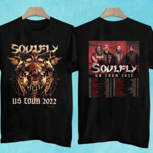 Soulfly Usa Winter Tour Dates 2022 T Shirt