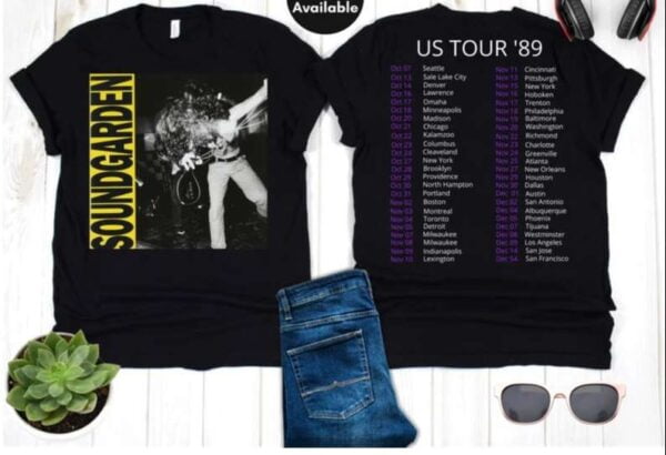 Soundgarden Louder Than Love 89 Tour T Shirt