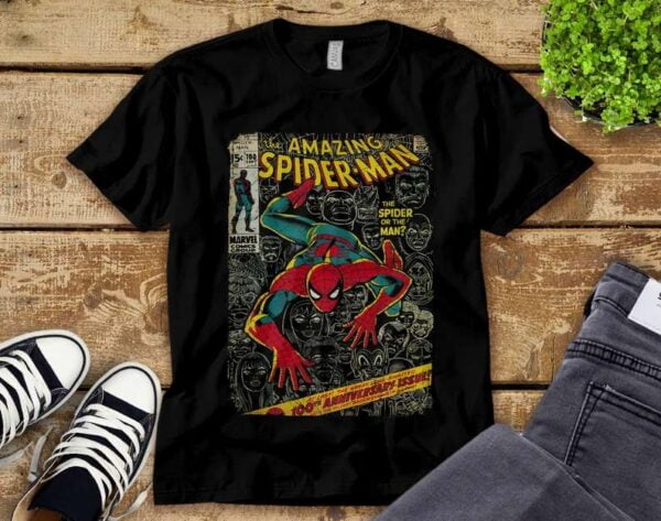 Spider Man Comic Book Anniversary T Shirt