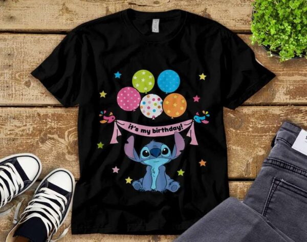 Stitch And Lilo Its My Birthday Disney T Shirt