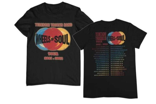 Tedeschi Trucks Band T Shirt Wheels of soul tour 2021 2022