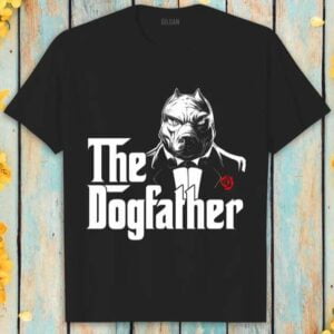 The Dogfather Pitbull Dog T Shirt