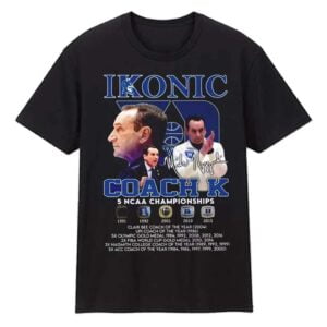 The Duke Coach K NCAA Championship T Shirt