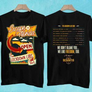 The Lockdown Libs Tour T Shirt Escape to Florida