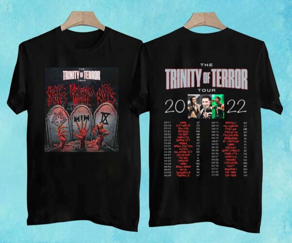 The Trinity of Terror 2022 Concert Tour T Shirt
