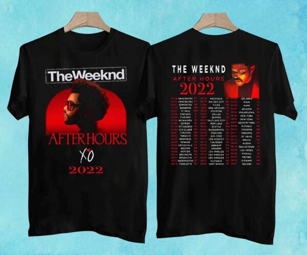 The Weeknd After Hours 2022 Concert Music T Shirt