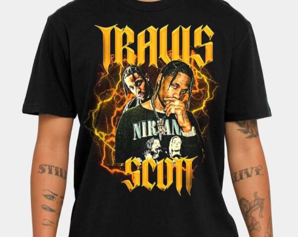 Travis Scott T Shirt Rapper Rap Music Merch