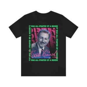 Walt Disney Neon Signature T Shirt