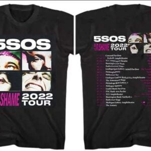 5 Seconds of Summer No Shame 2022 Tour T Shirt