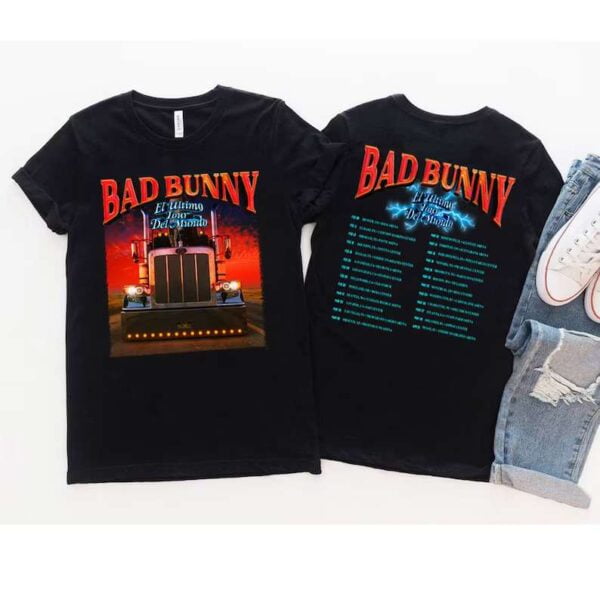 Bad Bunny El Ultimo Tour Del Mundo North American Tour 2022 T Shirt