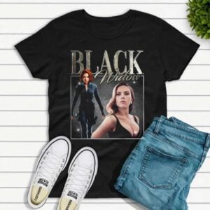 Black Widow T Shirt Merch Scarlett Johansson