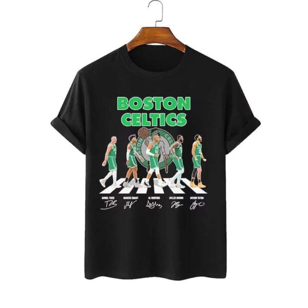 Boston Celtics Jayson Tatum And Kevin Garnett Abbey Road T Shirt